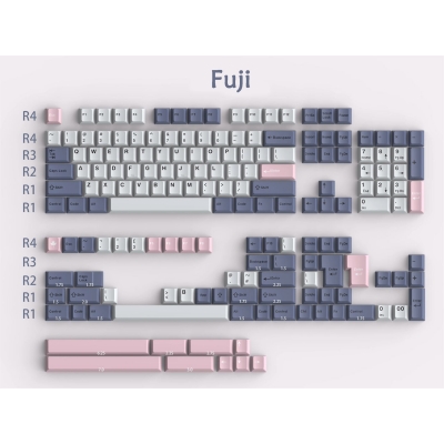 GMK Fuji 104+68 Cherry Profile ABS Doubleshot Keycaps Set for Cherry MX Mechanical Gaming Keyboard